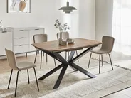 Förlängningsbart matbord GAIRDNER Brun 140/180 cm 90 cm_1029157