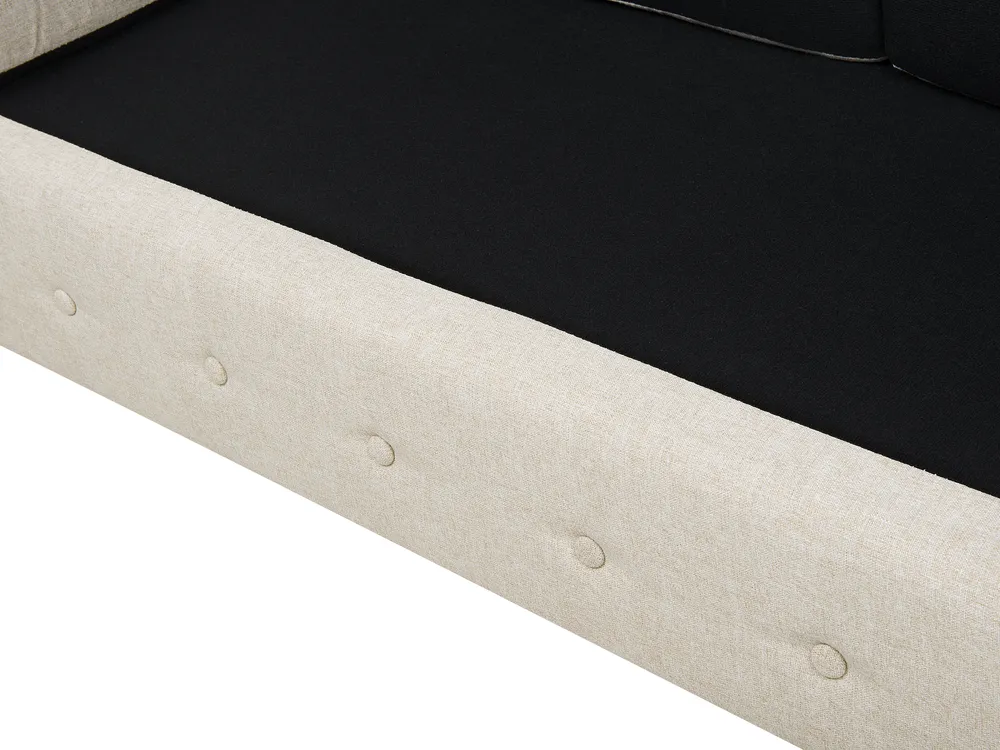 Sofa 3 Seater CHESTERFIELD Fabric Beige_732089