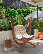 Hammock ALLISTE Lärkträ Brun_967352
