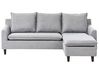 Hjørnesofa ELVENES Lysegrå Venstrevendt