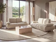 Sofa 3 Seater NACKA Boucle Beige_1056835