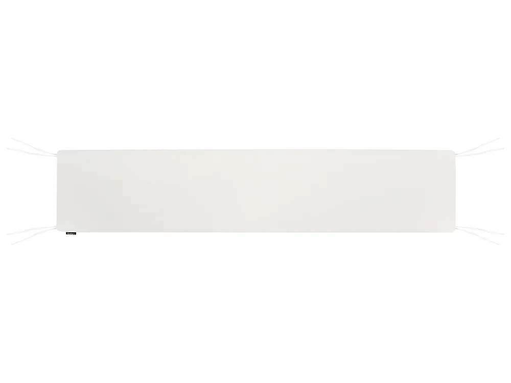 Trädgårdsbänk med dyna TUSCANIA 160 cm Eukalyptusträ Off-White_1153804