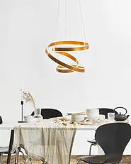 LED-pendellampa WANLI Metall Guld_1149676