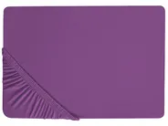 Fitted Sheet JANBU 90 x 200 cm Cotton Purple_845837