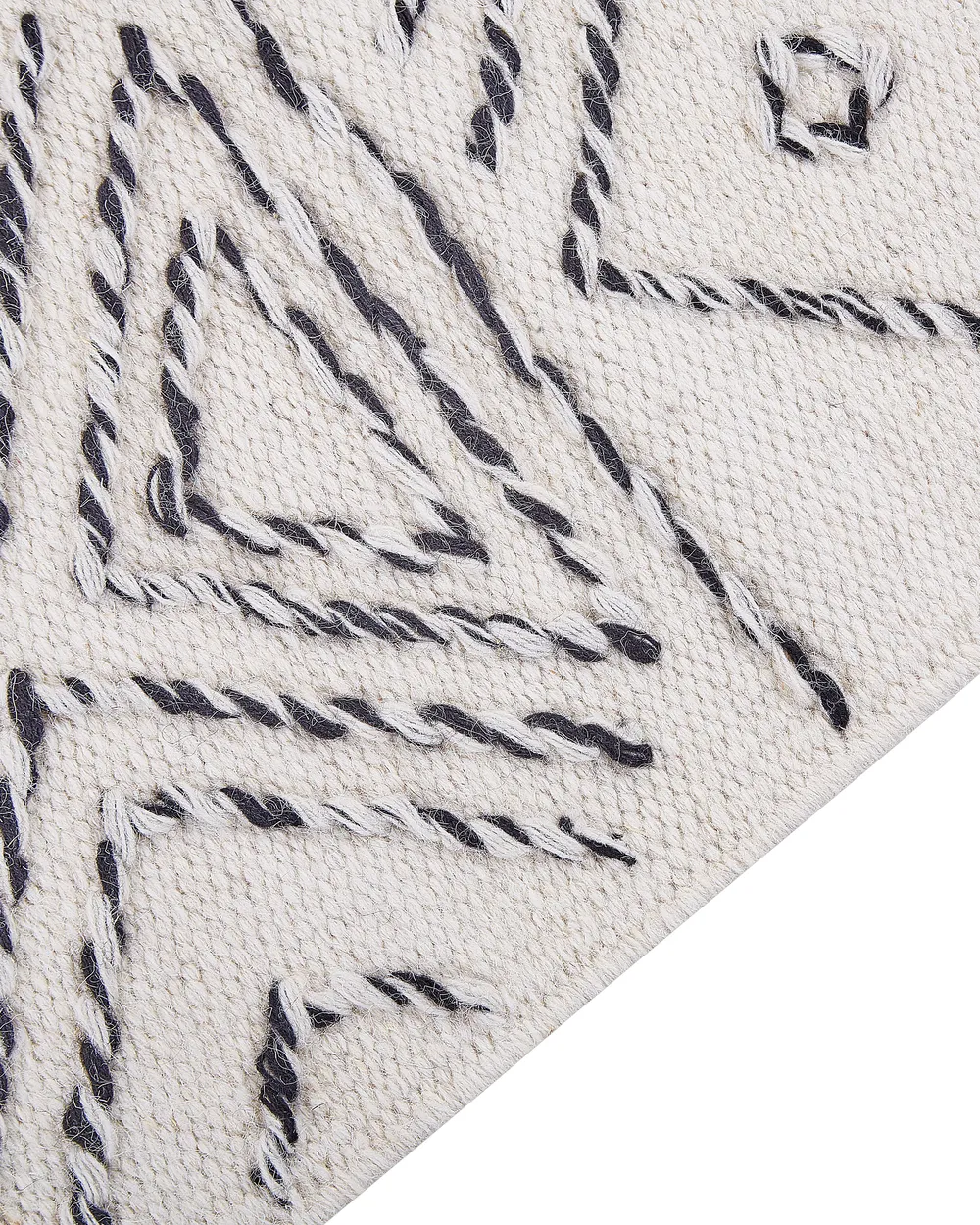 Rug ALKENT White 140 x 200 cm Wool_852500