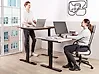 Electric Adjustable Standing Desk DESTINES 120 cm x 72 cm Grey/ Black