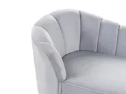 Left-Hand Chaise Longue ALLIER Velvet Light Grey_795623