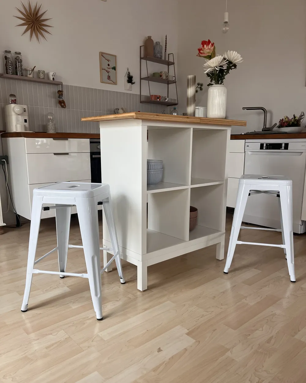 Baarijakkarasetti 2 kpl CABRILLO Metalli Valkoinen_953666