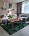 Matto GESI Tummanvihreä 160 x 230 cm Viskoosi