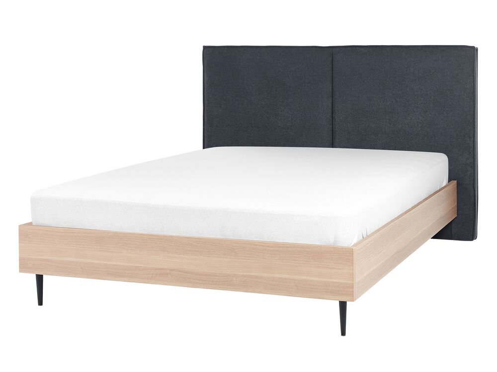 Säng med lamellram IZERNORE 140 x 200 cm Mörkgrå