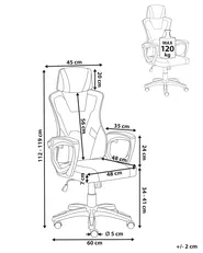 Office Chair IGNIS Faux Leather White_1073259