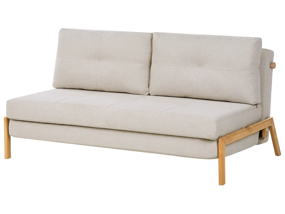Living Room Set 3 Seater EDLAND with Bench Fabric Light Beige_1041058