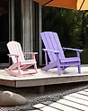 Lasten ulkokeinutuoli ADIRONDACK Pastellipinkki