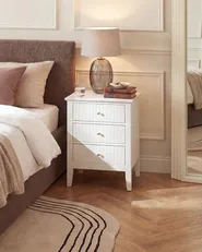 3 Drawer Bedside Table ASSISI White_1135109
