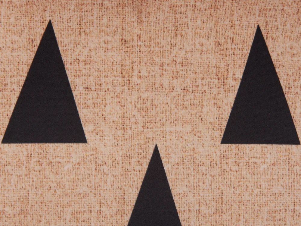 Set med 2 prydnadskuddar SEBES 45 x 45 cm Sammet Beige Abstrakt tryck_830193