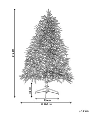 Artificial Christmas Tree LED FIDDLE 210 cm Green_832254