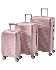 Set of 3 Hard Shell Suitcases MYNTIS Pink_1055641