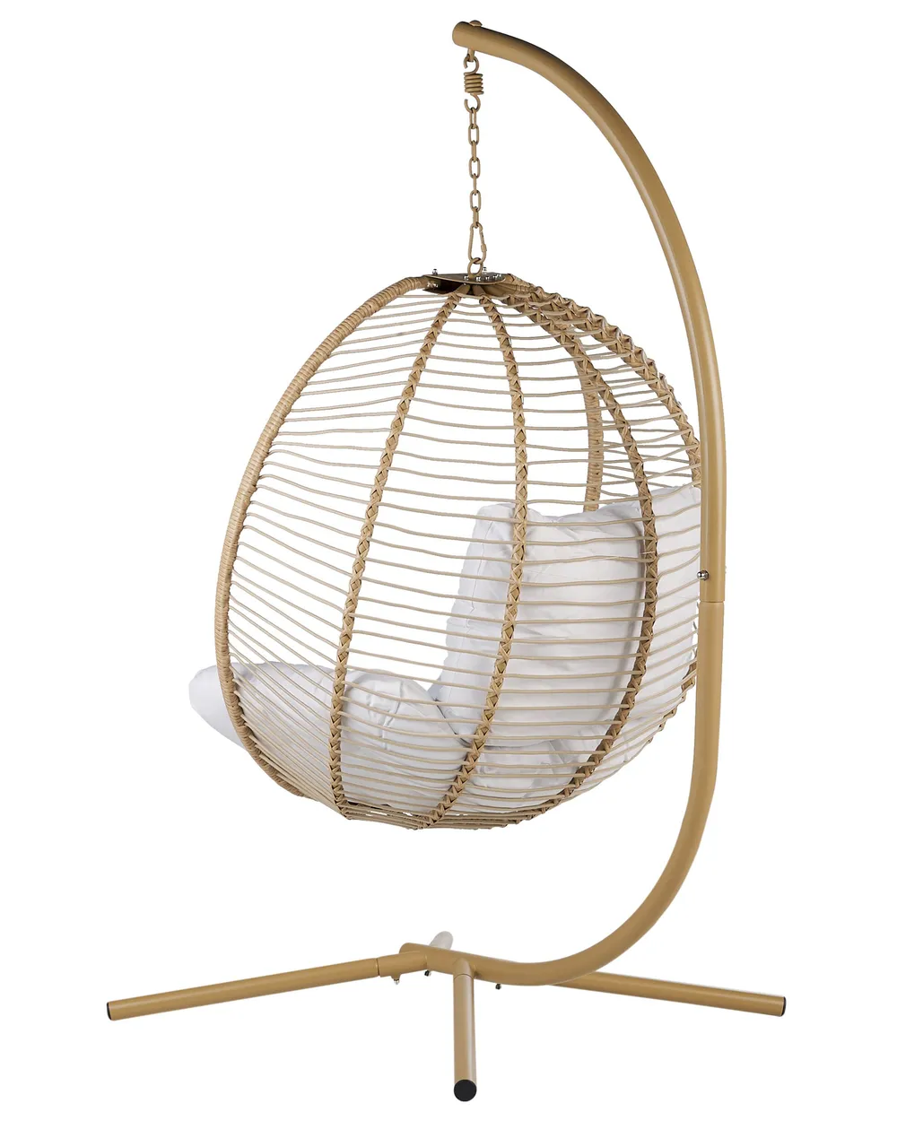 Hanging Chair with Stand ARCO Metal Beige_844247