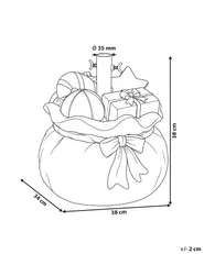 Joulukuusenjalka PUTIKKO 38 cm Lahjasäkki Punainen_1185112