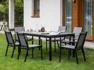 Extending Garden Dining Table TOFANE 198/248 cm 90 cm Grey_928695