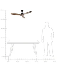 Ceiling Fan ARANI with Remote Brown_988690