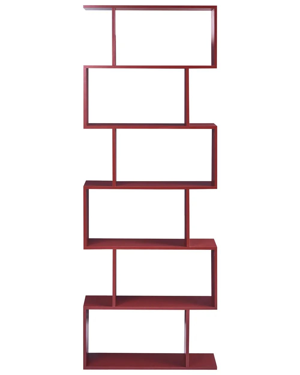 6 Tier Bookcase VALDOSA 190 cm Burgundy_1064875