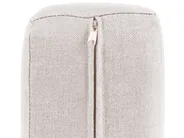 Garden Corner Sofa with Table 6 Seater RIMA III Modular Metal Light Beige Left Hand_918155