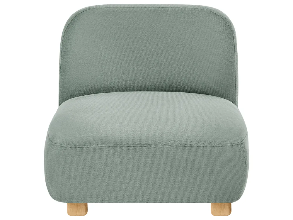 Modular Sofa 3 Seater AMLI with Ottoman Fabric Light Green_1070005