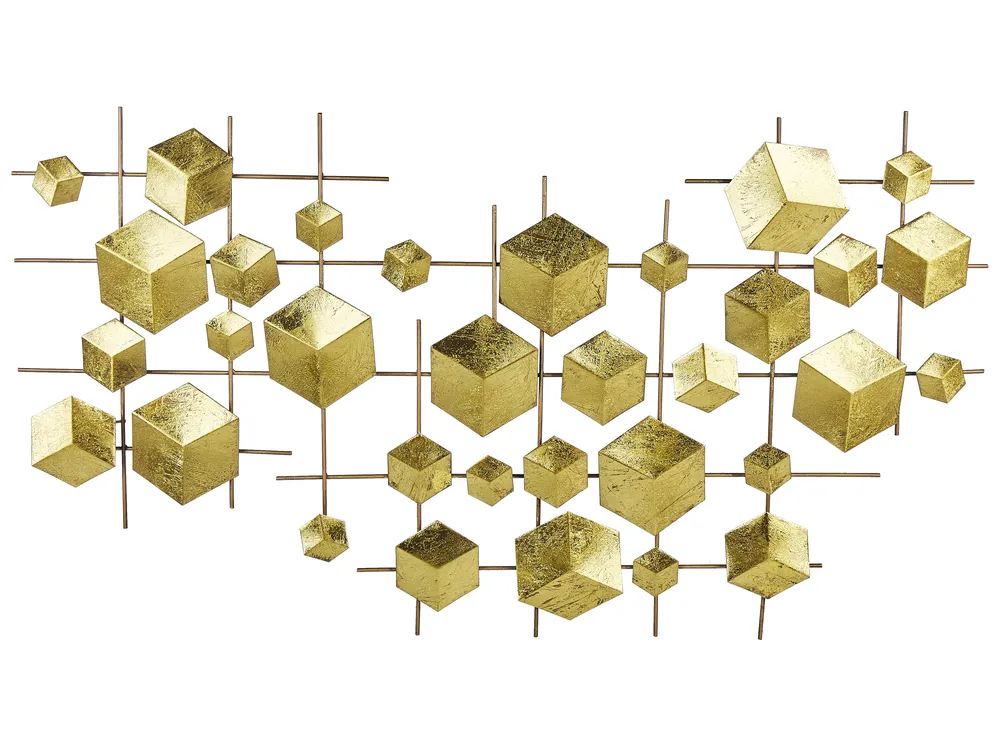 Wall Decor FLEROVIUM Metal 45 cm Gold