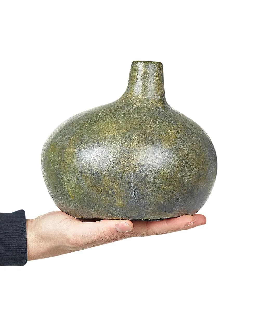 Decorative Vase KLANG 18 cm Ceramic Grey_893530