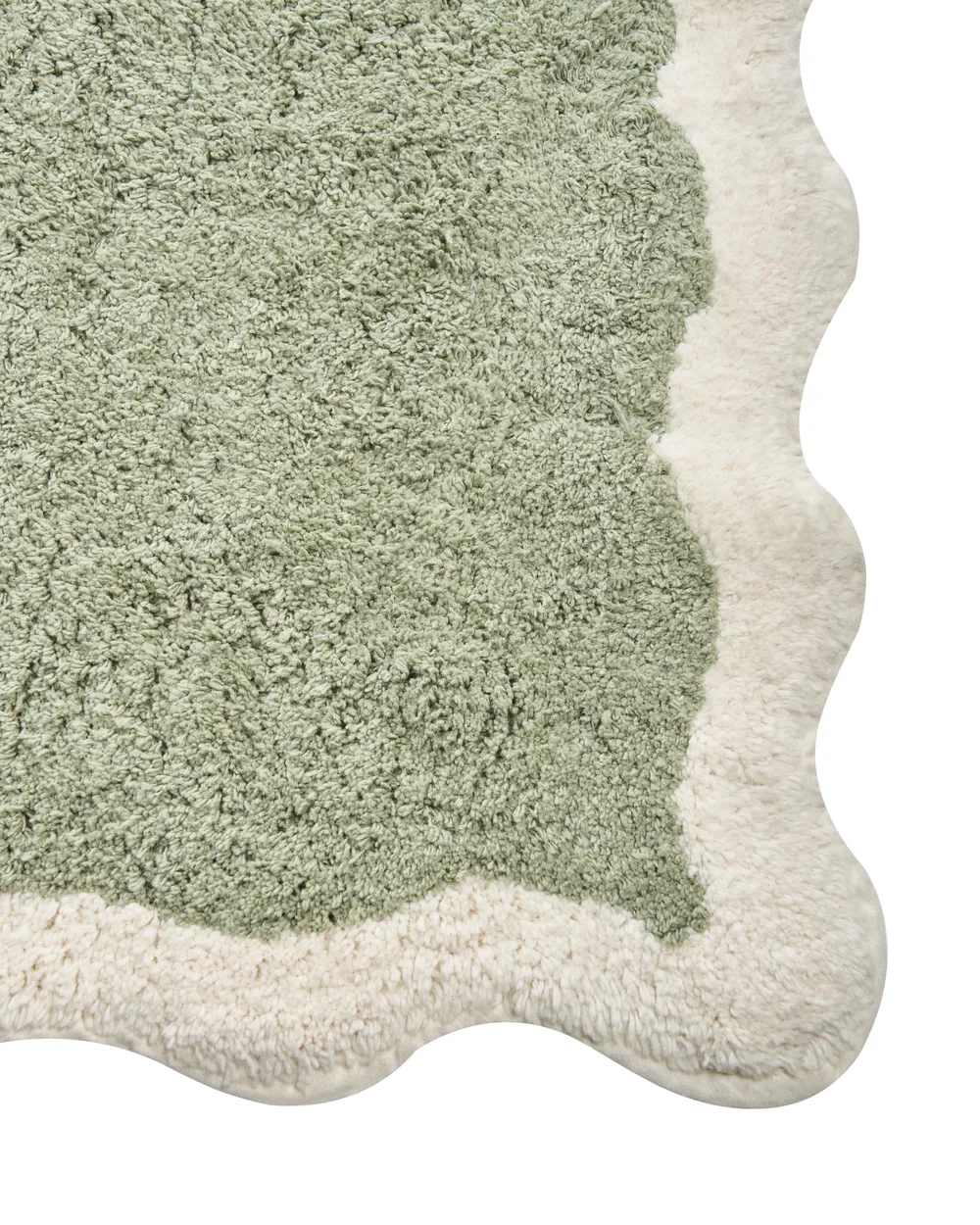 Bath Mat NANGAL Green 60 x 90 cm Cotton_1025929