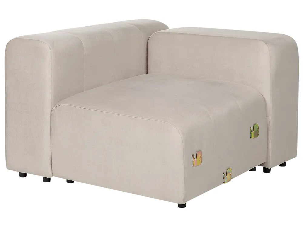 Modulsoffa 2-sits FALSTERBO Sammet Ljusbeige_919261