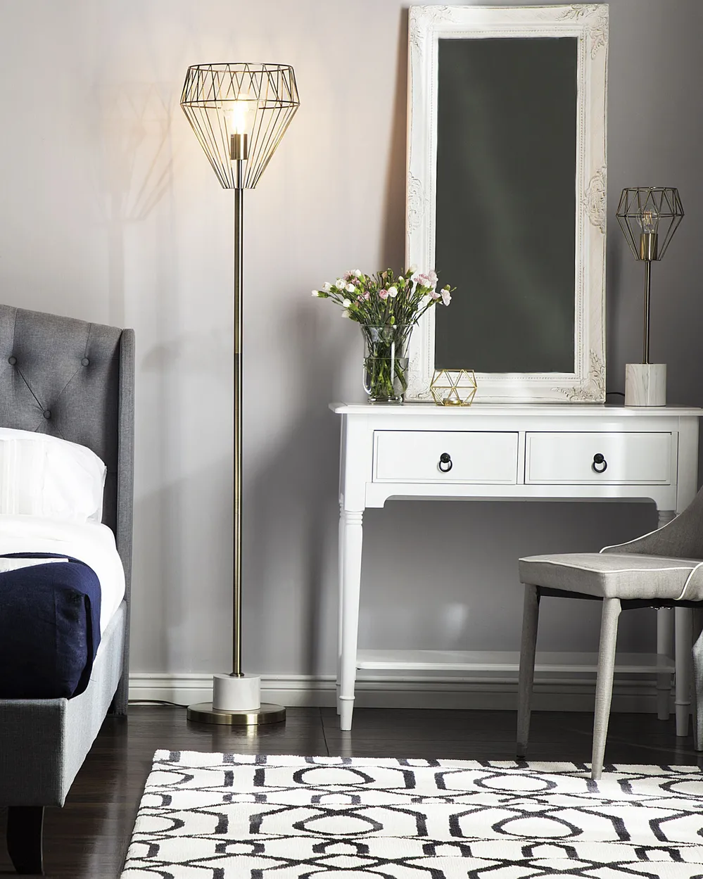 Floor Lamp MOONI Metal Brass_847292