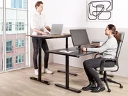 Electric Adjustable Standing Desk DESTINAS 180 cm 80 cm Black_899726