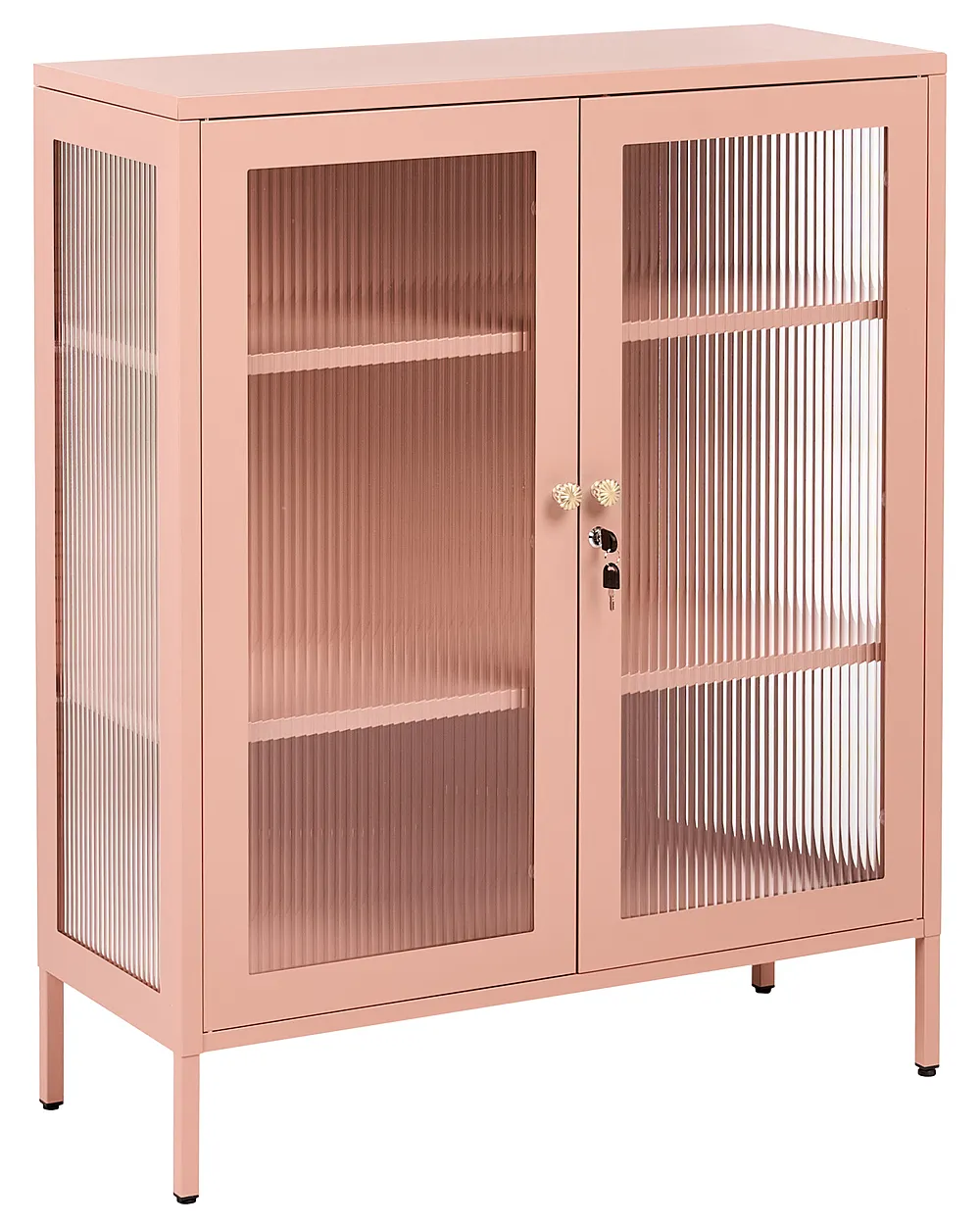 Vitriini HARLYN  90 cm Metalli Persikka