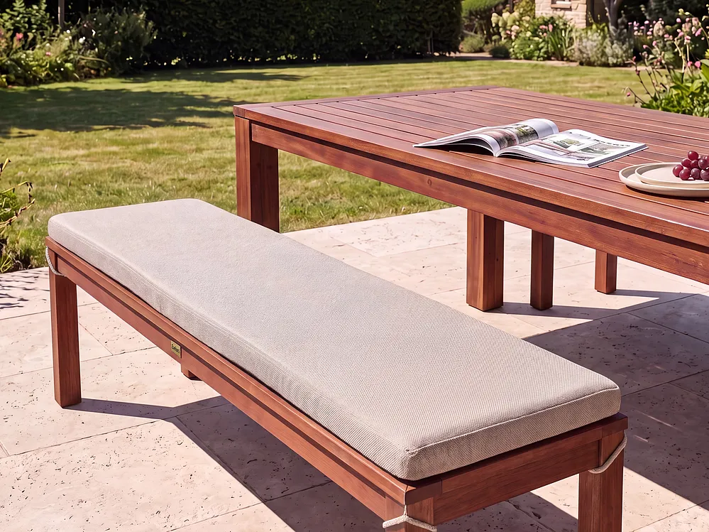 Sittdyna för bänk TUSCANIA 157 x 34 cm Beige