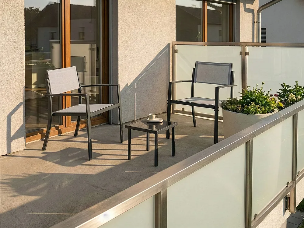 Bistro Set TAVOLETO Metal Grey_1154182