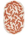 Bath Mat DERIK Orange 60 x 90 cm Cotton