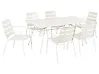 Garden Dining Set 6 Seater TERENZO Metal Light Beige