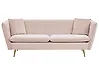 Soffa 3-sits FREDERICA Sammet Rosa