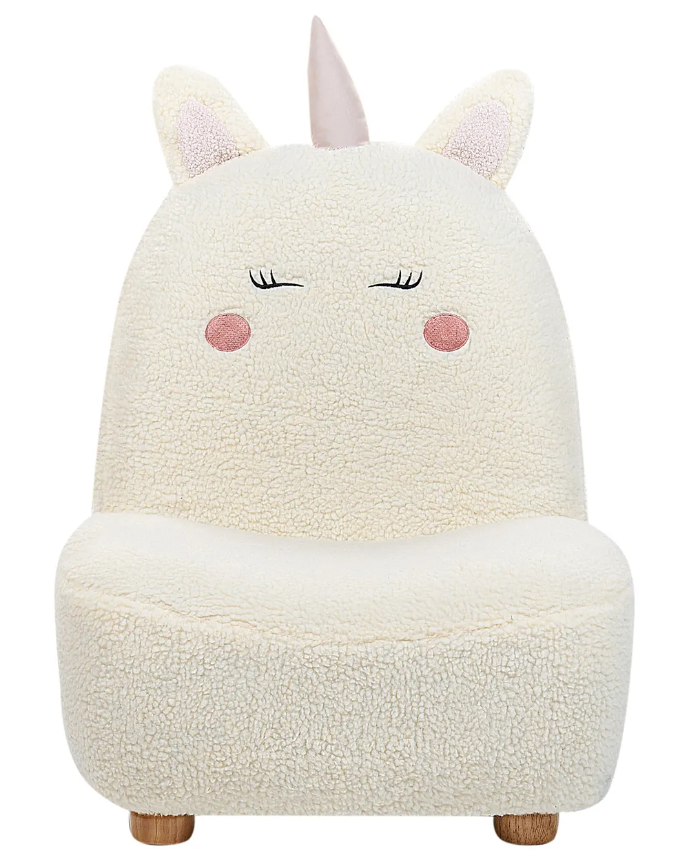 Kids Armchair Unicorn LULEA Boucle Off-White_886925
