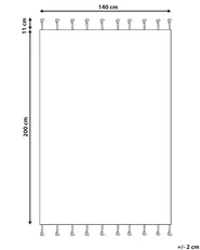 Matto CORUM Musta 140 x 200 cm Puuvilla_839503