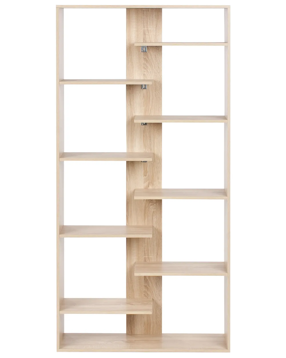 Bokhylla med 8 hyllor FONTAS 180 cm Ljusbrun_1003806