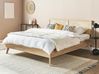Bed Rattan MONPAZIER 180 x 200 cm (EU Super King) Light Brown
