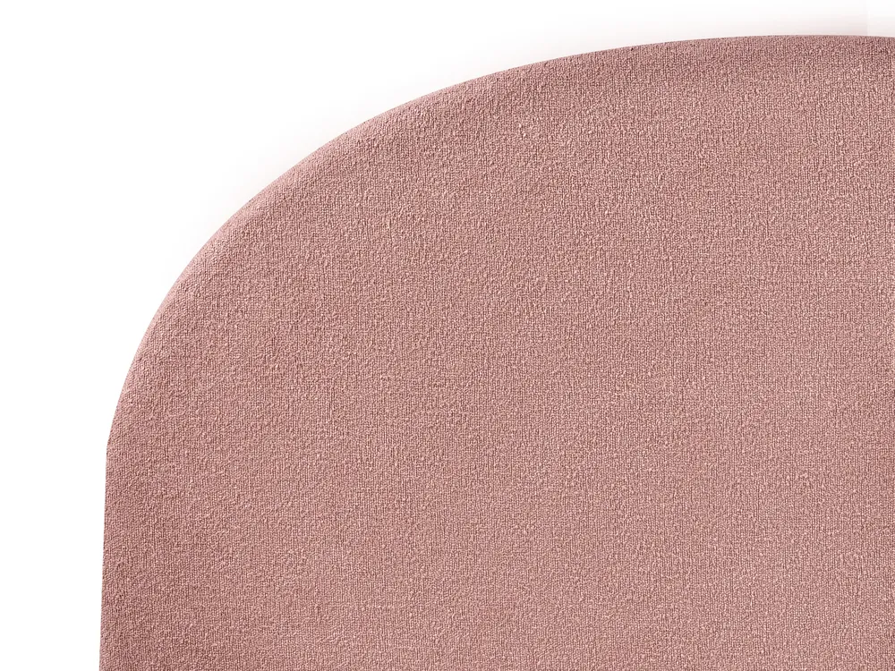 Bed Boucle VAUCLUSE 160 x 200 cm (EU King Size) Pastel Pink_976913