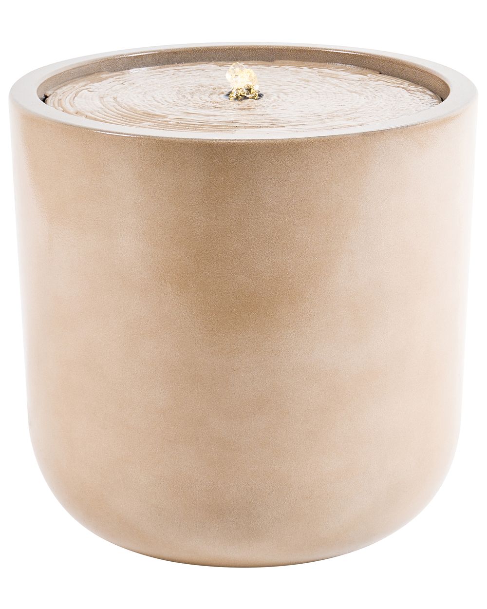 Garden Water Feature LED DELPHI Light Beige