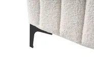 Säng med lamellram Bouclé LUNAN 120 x 200 cm Off-White_1025661