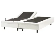 Adjustable Bed without Headboard Boucle DUKE 180 x 200 cm (EU Super King) Off-White_1011476
