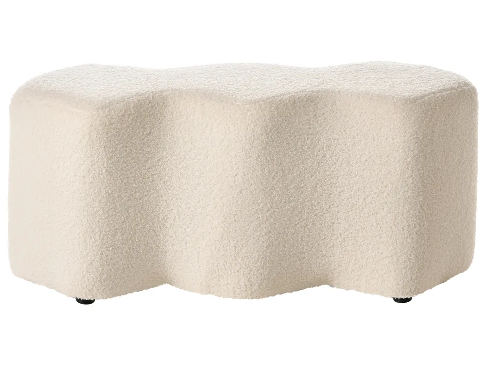 Upholstered Bench LITTLETON Boucle Off-White_1082325