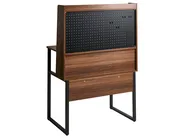Office Desk with Memo Board BUXTON 84 cm 48 cm Dark Brown_1054035